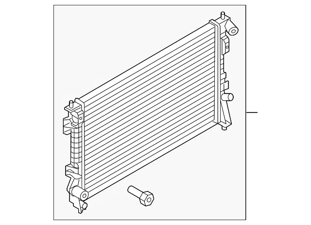 Radiator - Ford (dg1z8005c) - view 3