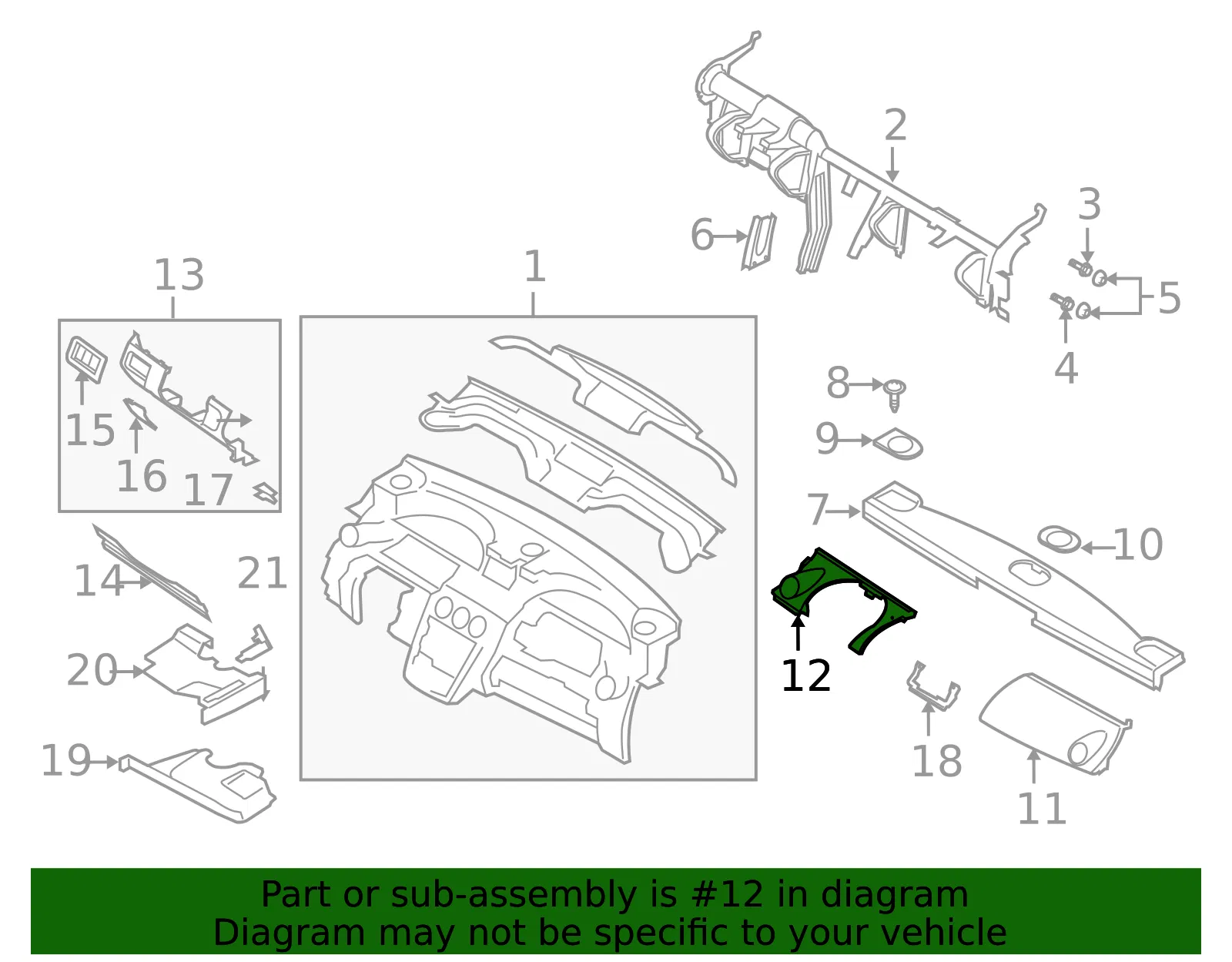 Pad Crash - MAZDA (EG2160360B02) - view 2