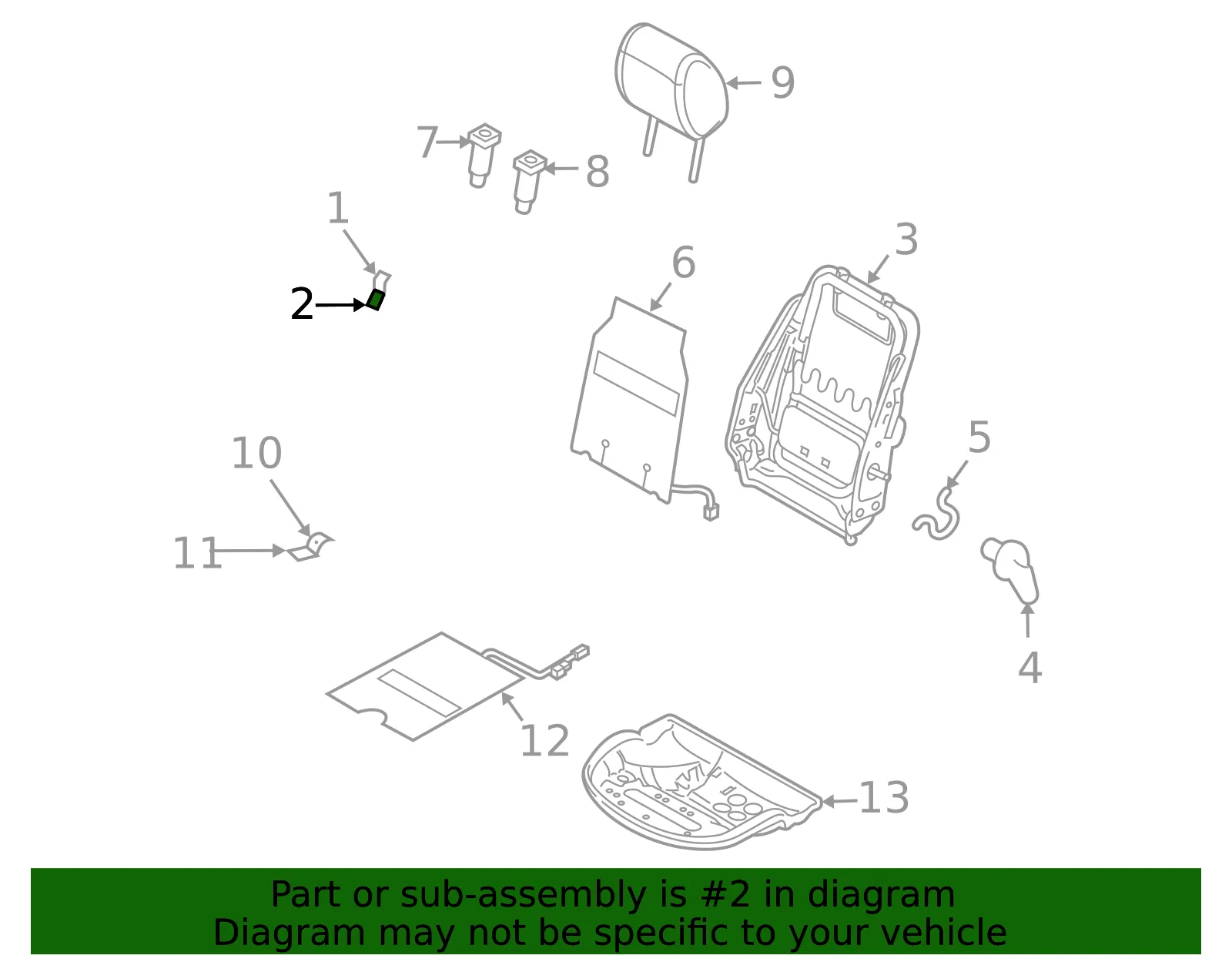 Pad L Back Frt - MAZDA (EH6788182) - view 2