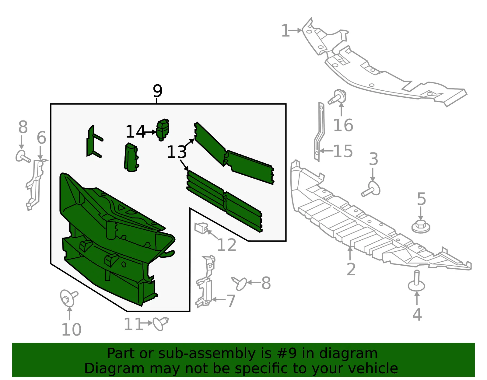 Shutter Assembly Radiator Control - Ford (EJ7Z-8475-A) - view 4