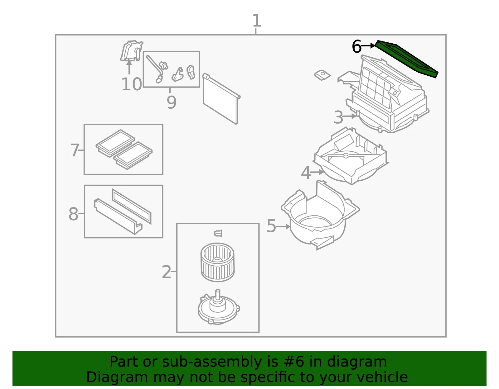 SEAL COOLING UNIT - MAZDA (F15261J04A) - view 2