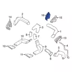 Dashboard Air Vent - Ford (F1EZ-19893-AB) - view 13