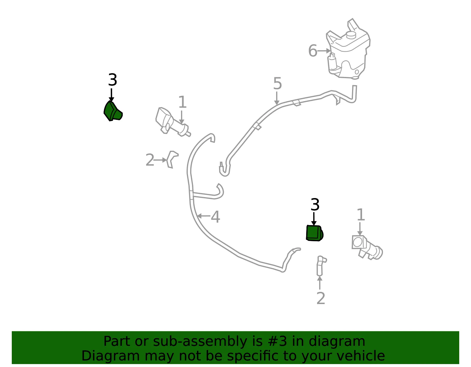 Nozzle R Cleaner - Passenger Side (RH) - Mazda (FE03-51-8G1A-01) - view 2