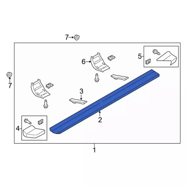 Running Board Step Pad - Passenger Side (RH) - Ford (FL3Z-16490-EA) - view 4