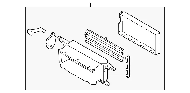 Radiator Shutter Assembly - Ford (JL3Z-8475-F) - view 7