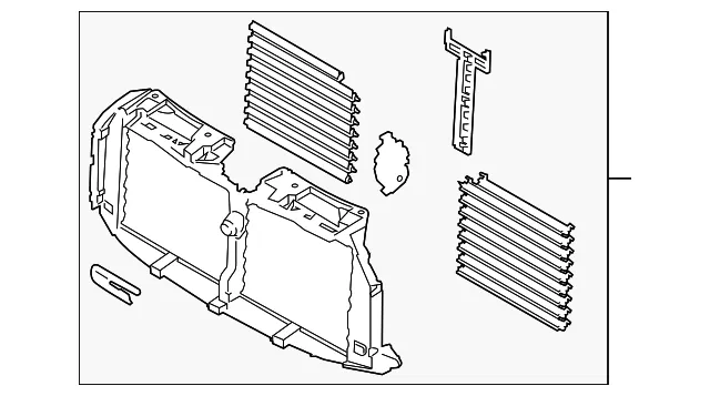 Radiator Shutter Assembly - Ford (FL3Z-8475-F) - view 13