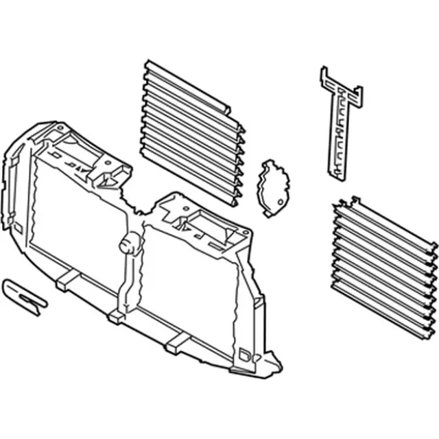 Radiator Shutter Assembly - Ford (FL3Z-8475-F) - view 5