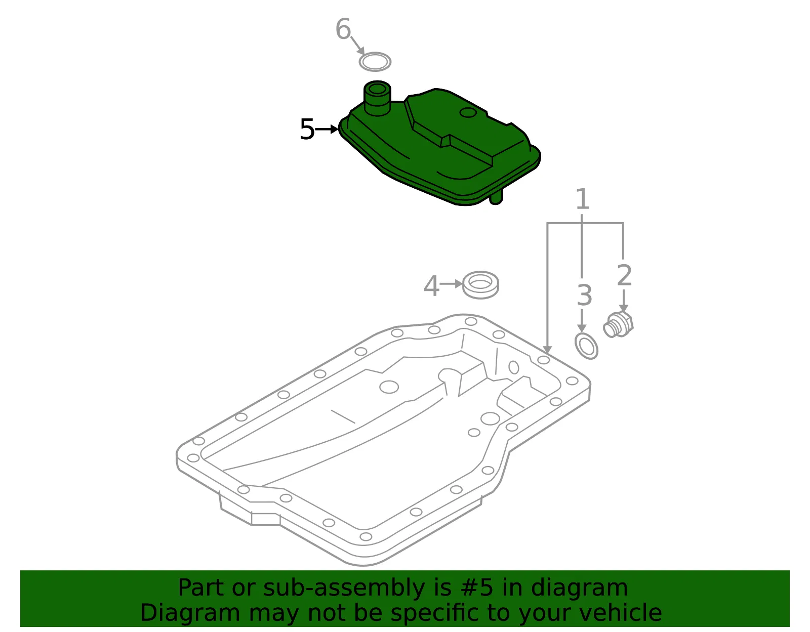 Transmission Oil Filter - Mazda (FN01-21-500A) - view 3