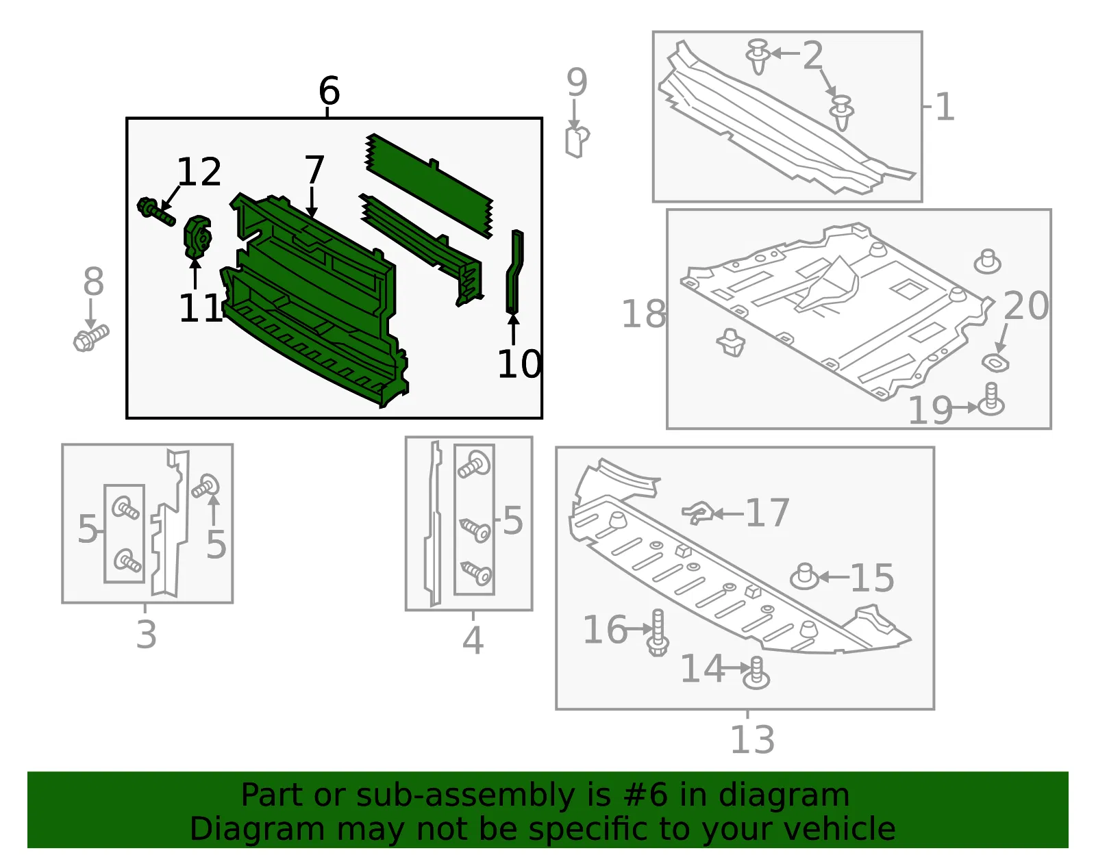 Shutter Assembly Radiator Control - Ford (dp5z8475b) - view 4