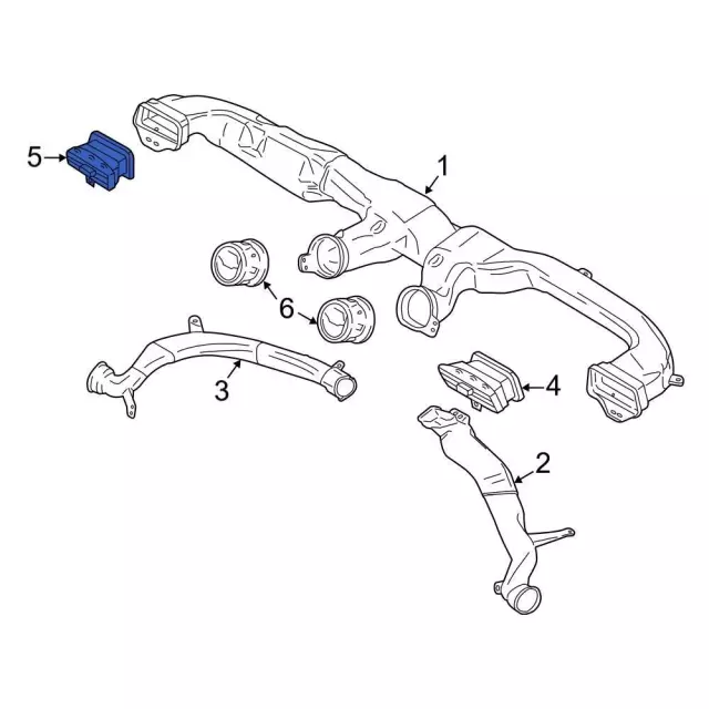 Dashboard Air Vent - Ford (FR3Z-19893-AH) - view 6