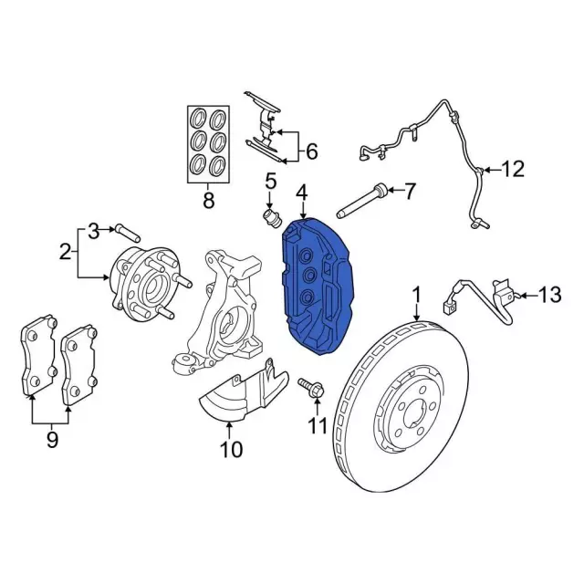 Disc Brake Caliper - Ford (kr3z2b120c) - view 4
