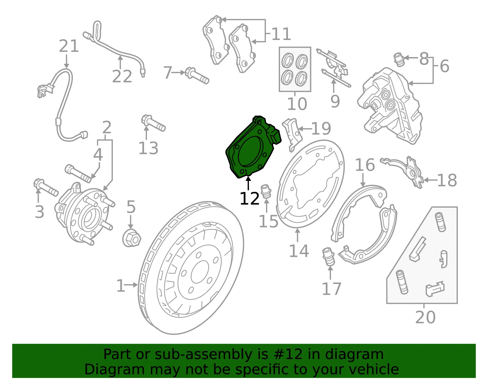 Parking Brake Anchor Block - Ford (FR3Z-2C101-A) - view 6