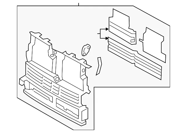 Radiator Shutter Assembly - Ford (FT4Z-8475-A) - view 4