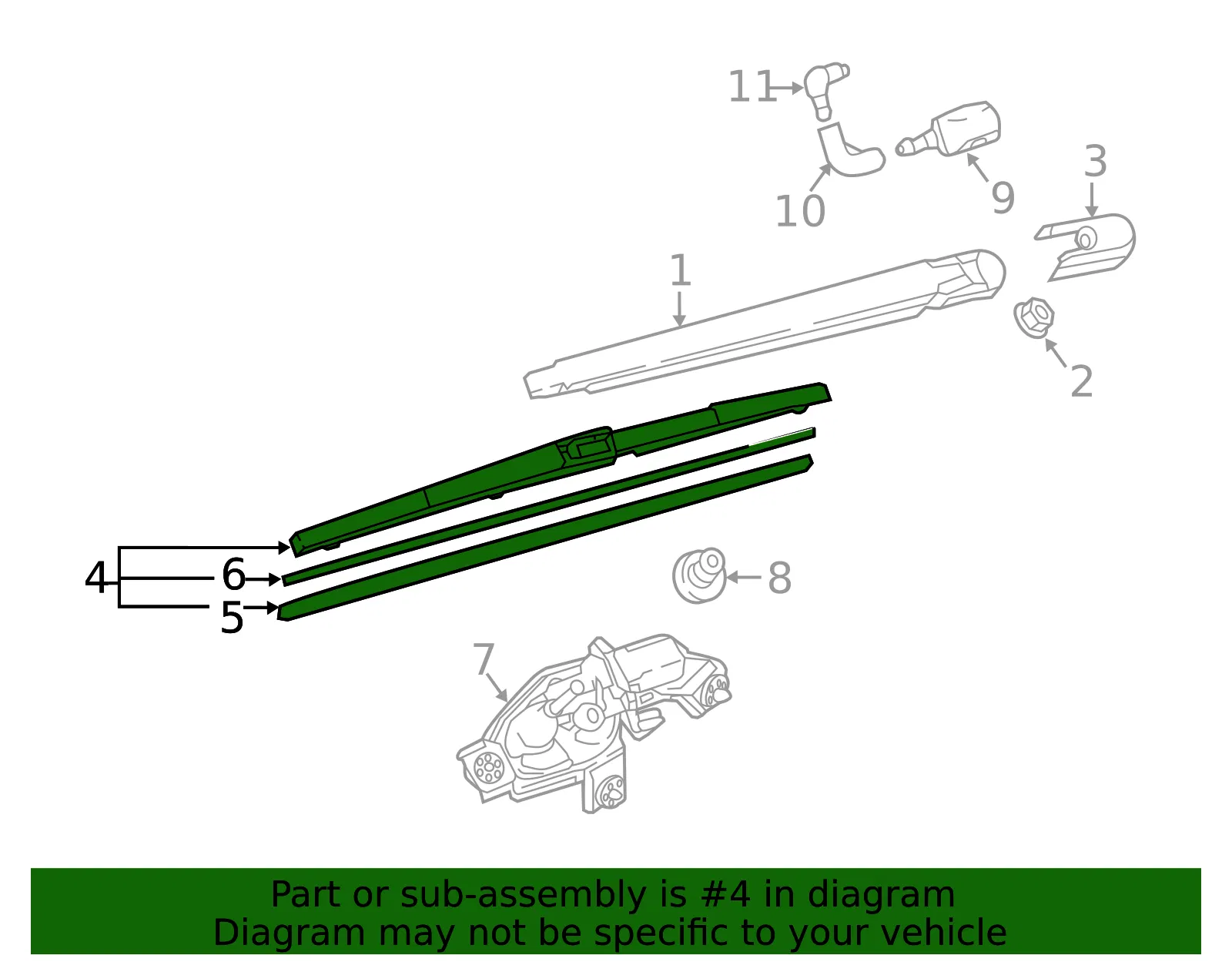 Wiper Blade - Mazda (G22E-67-330) - view 3