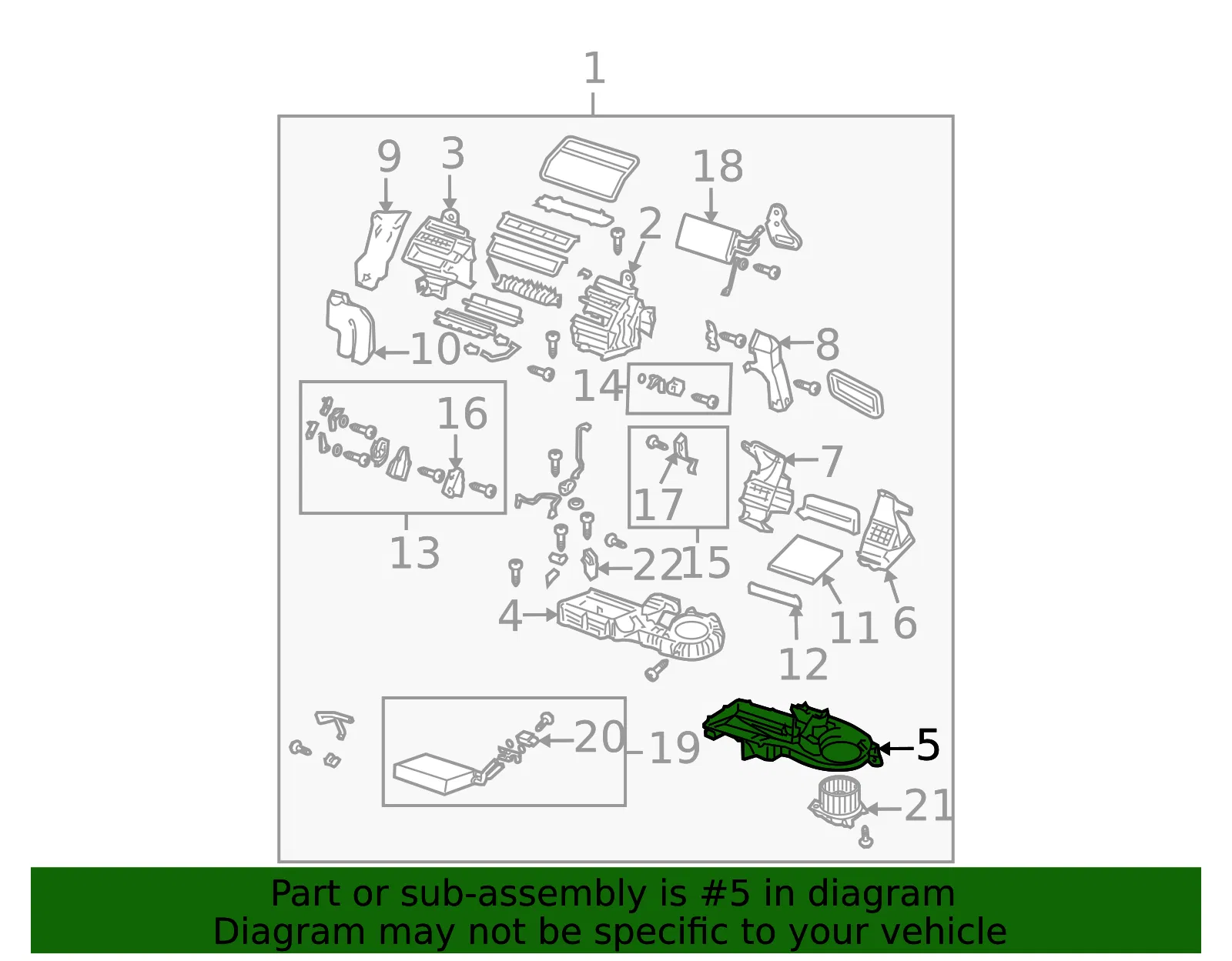 Case D Heater Unit - MAZDA (GK3J61A04) - view 2