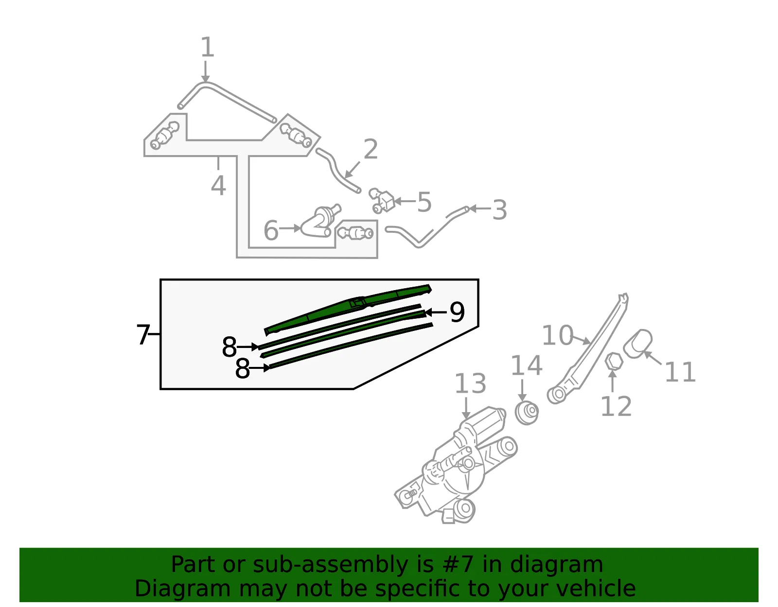Wiper Blade - Mazda (GS2A-67-330) - view 3