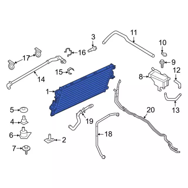 Radiator - Ford (HC3Z-8005-J) - view 3