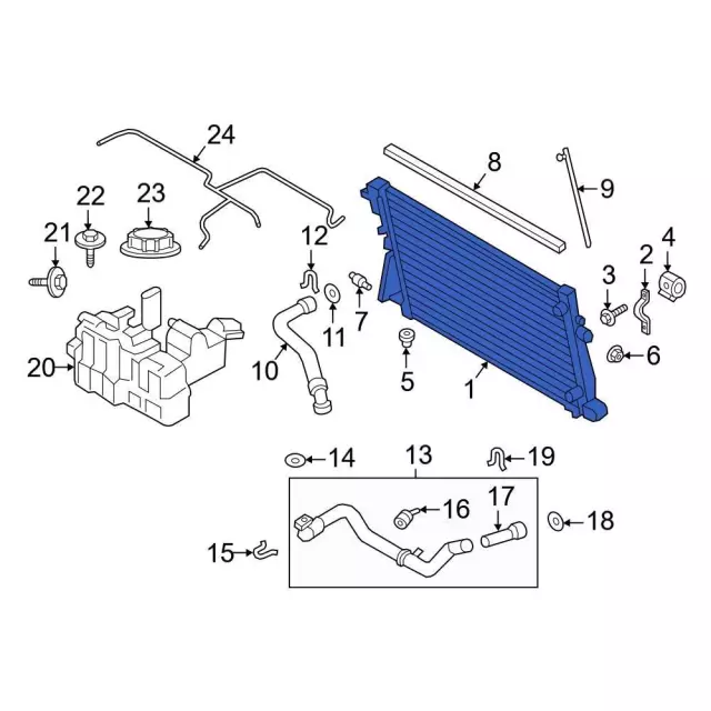 Radiator - Ford (LC3Z-8005-C) - view 2