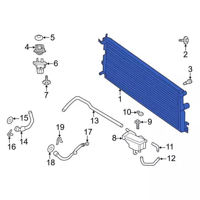 Radiator - Ford (HC3Z-8005-J) - view 7