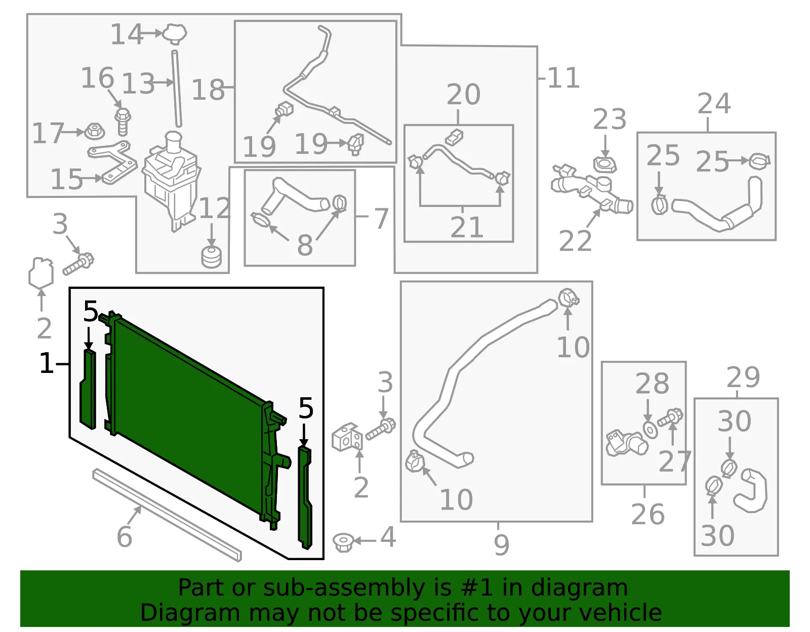 Radiator - Mazda (S8J5-15-2AYB) - view 2