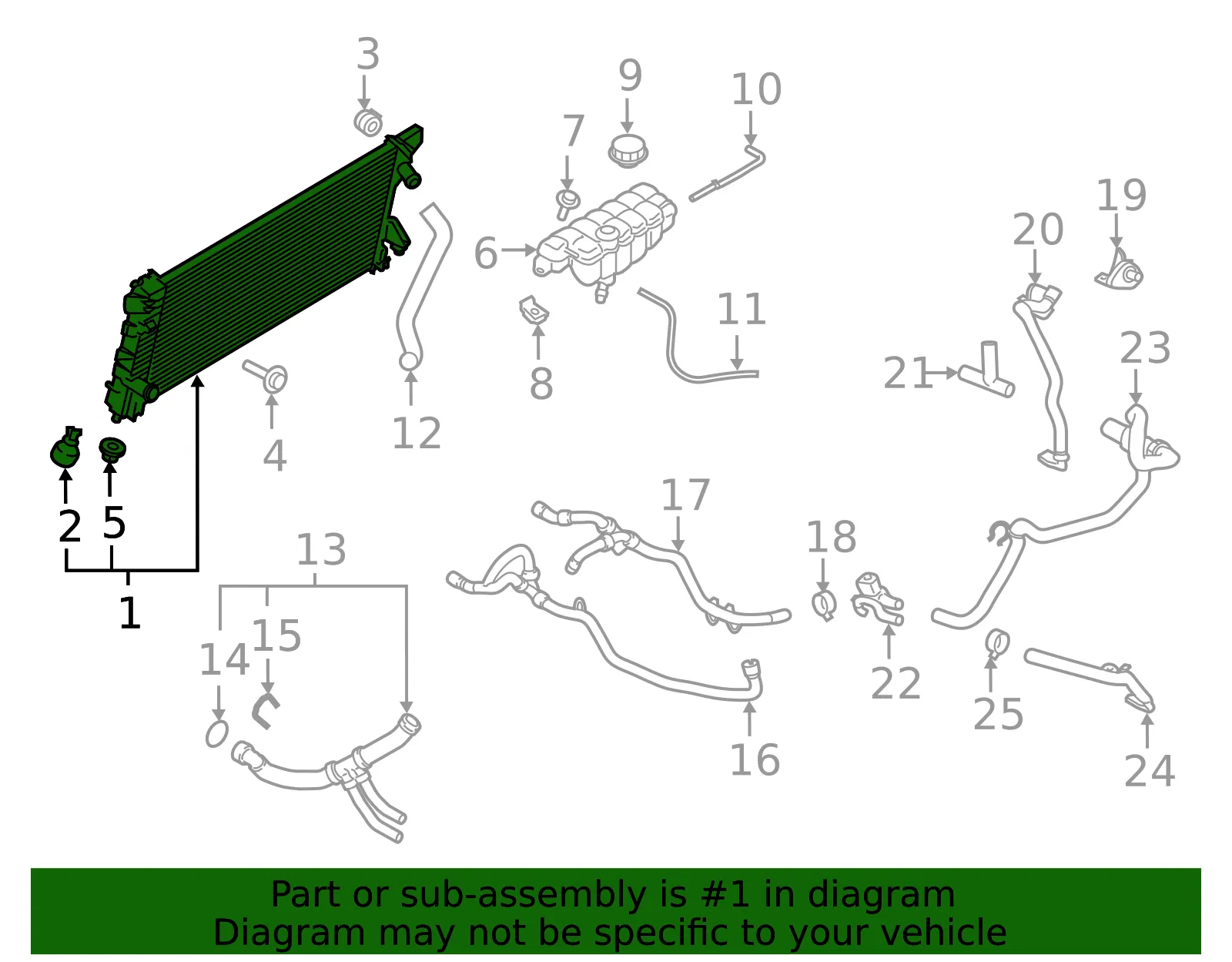 Radiator - Ford (hl3z8005c) - view 4