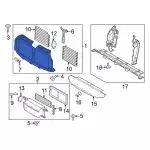 Radiator Shutter Assembly - Ford (JL3Z-8475-E) - view 10
