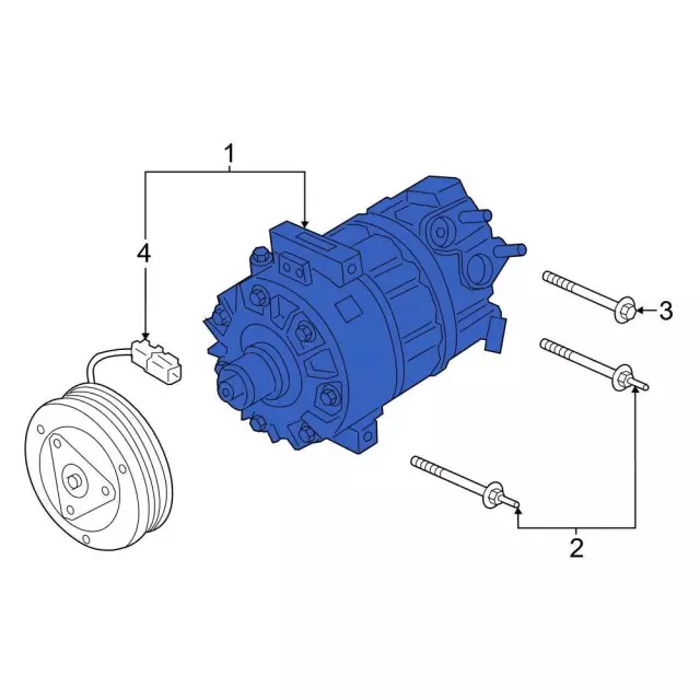 A/C Compressor - Ford (gn1z19703j) - view 2