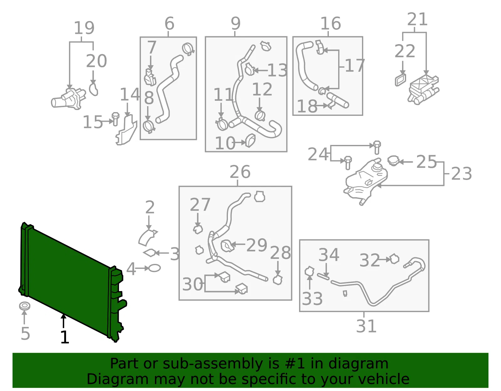 Radiator - MAZDA (L51815200B) - view 2