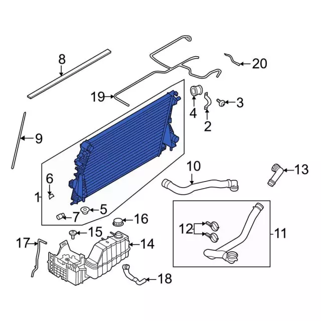 Radiator - Ford (LC3Z-8005-C)