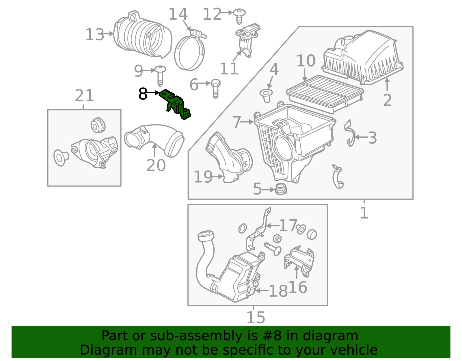 Air Cleaner Bracket - Mazda (LFBB-20-210A) - view 3