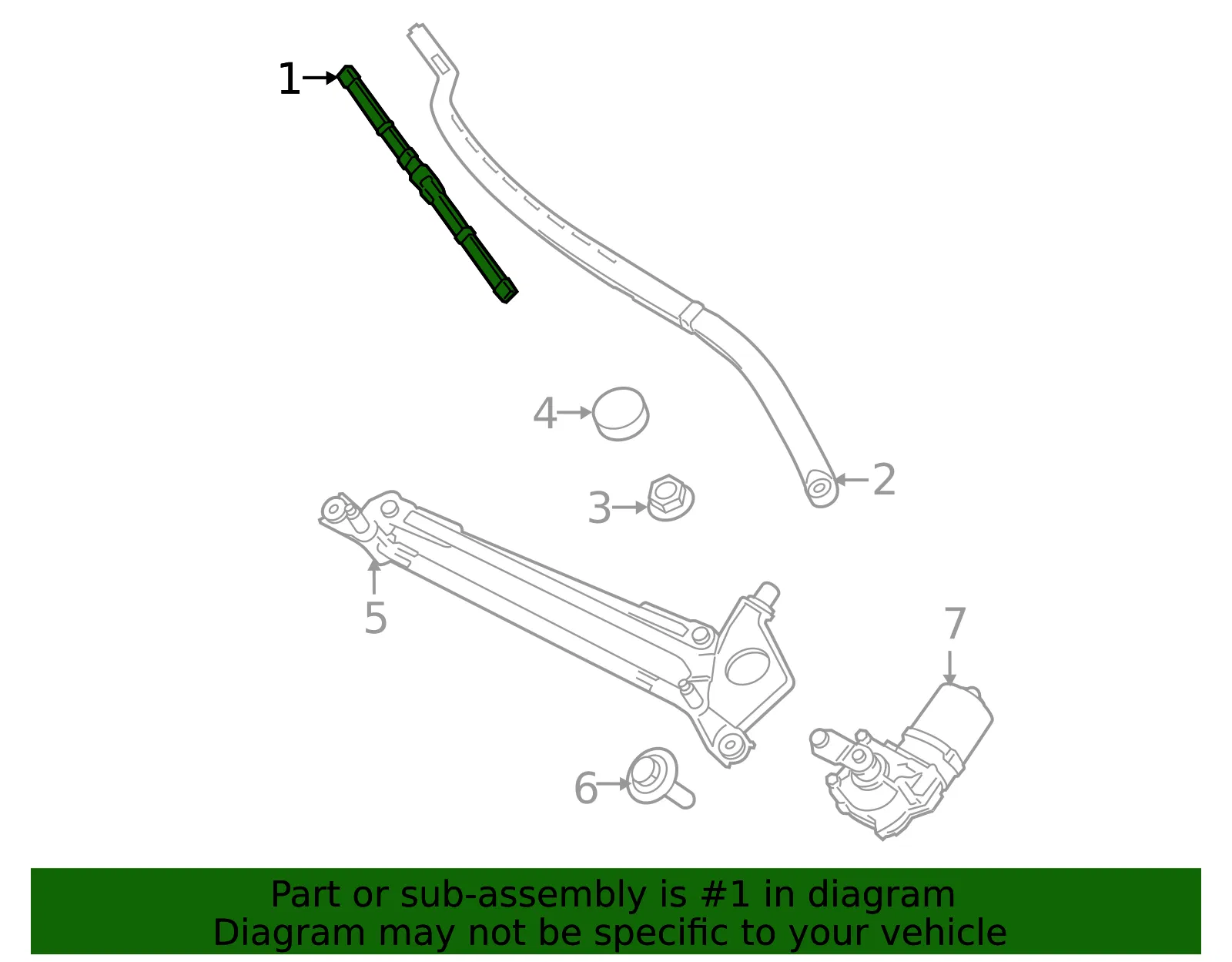 Blade Assembly Wiper - Ford (LJ7Z-17528-AA) - view 6