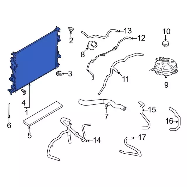Radiator - Ford (LX6Z-8005-T)