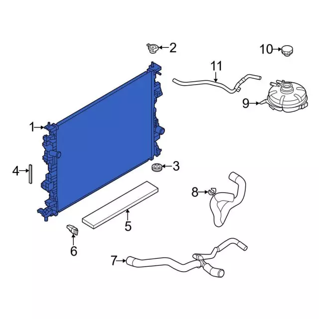 Radiator - Ford (LX6Z-8005-T) - view 2