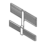 Radiator Shutter Assembly - Ford (LX6Z-8472-G) - view 6