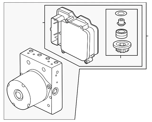 ABS Hydraulic Assembly - Ford (MB3Z-2B373-Q) - view 2