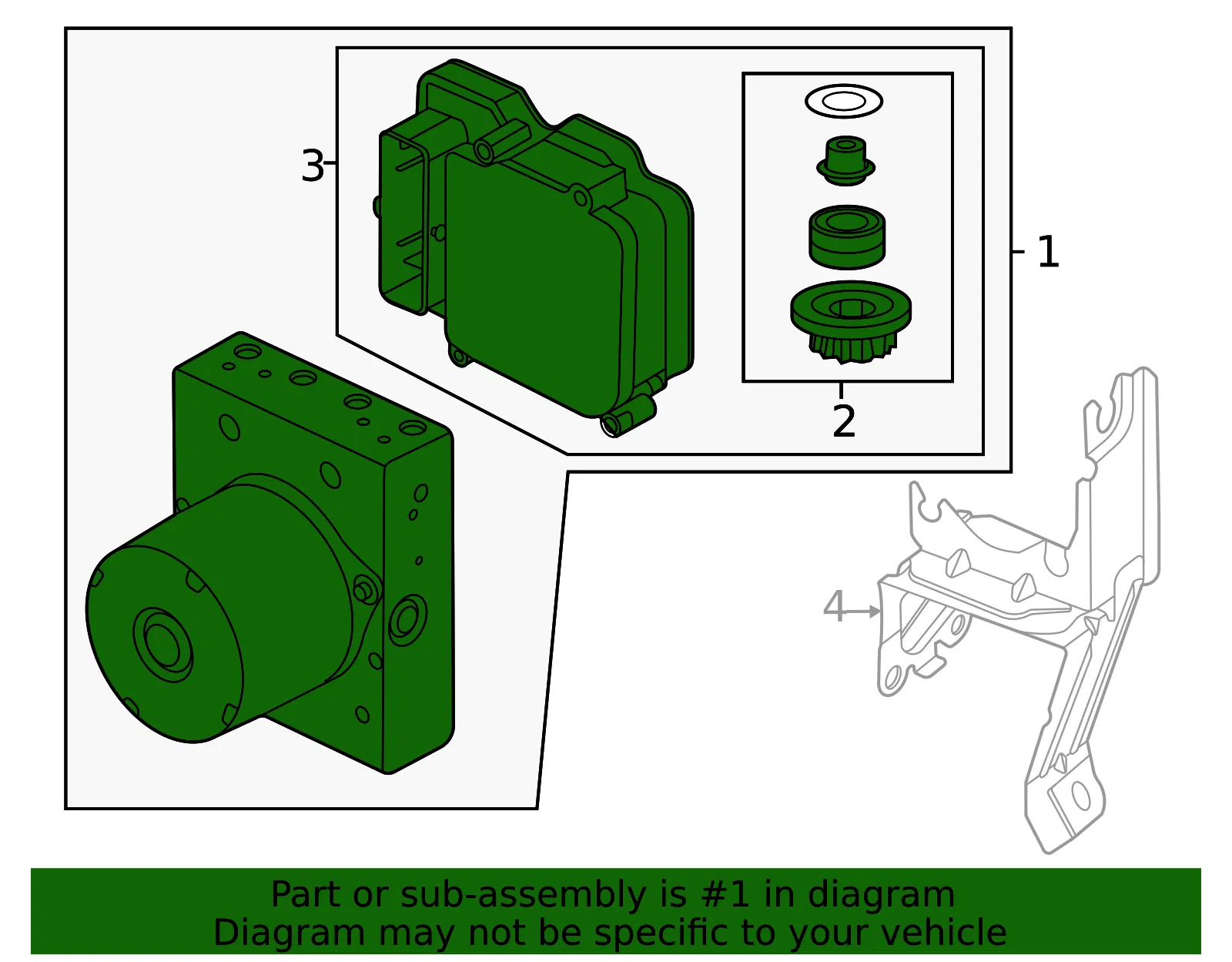 ABS Hydraulic Assembly - Ford (MB3Z-2B373-Q) - view 3