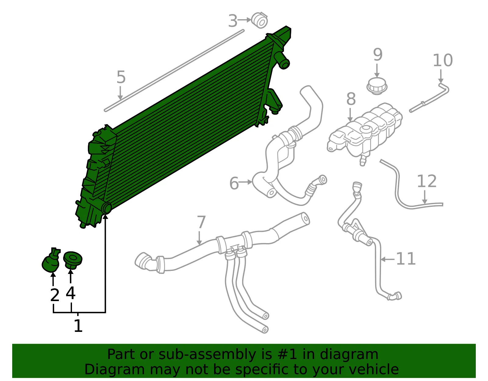 Motorcraft Radiator - Ford (rad250) - view 5