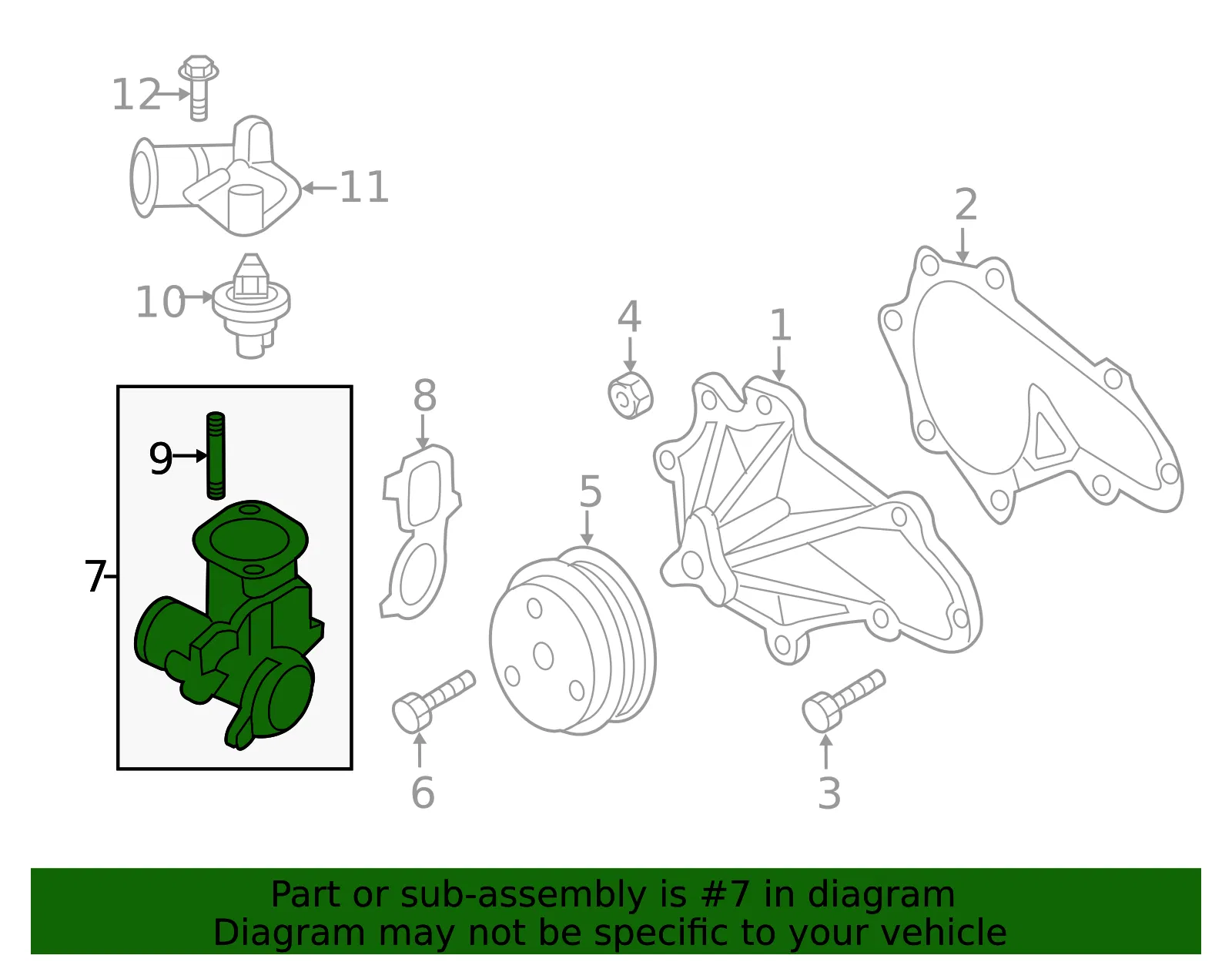 Thermostat Housing - Mazda (N3H1-15-1H0B) - view 3