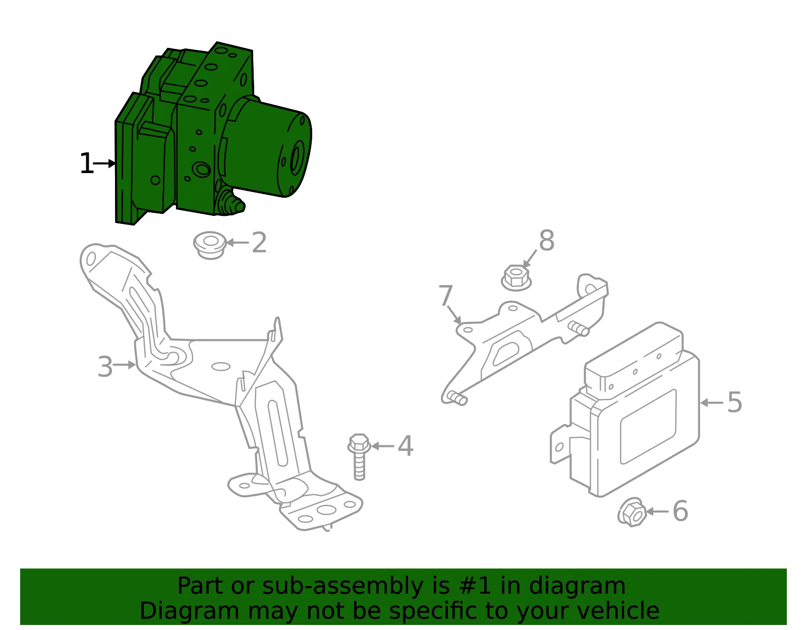 ABS Hydraulic Assembly - Mazda (nfy1437a0) - view 2