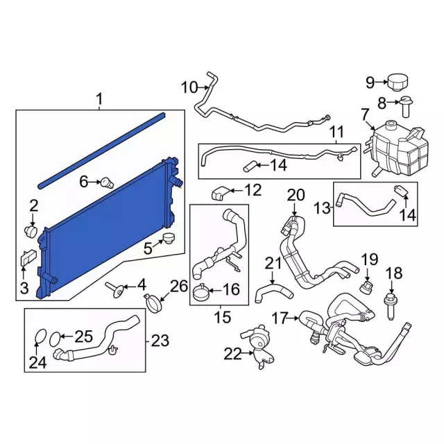 Radiator - Ford (NB3Z-8005-B)