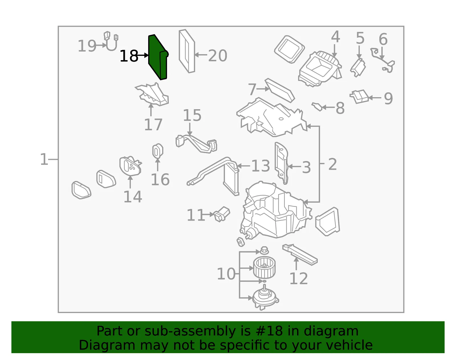 A/C Evaporator Core - Mazda (NE51-61-J10) - view 3