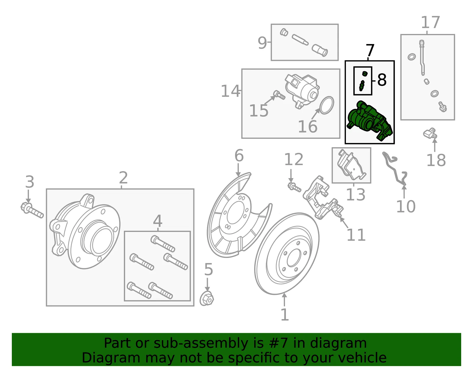 Disc Brake Caliper - Ford (NX6Z-2553-B) - view 4