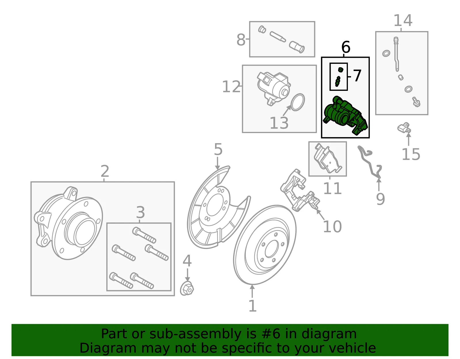 Caliper - Ford (NX6Z-2552-C) - view 2