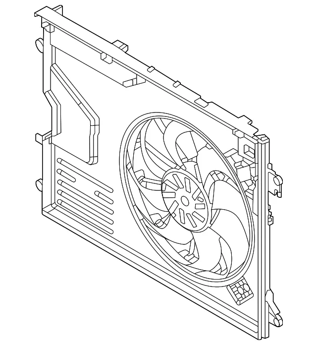 Engine Cooling Fan Assembly - Mazda (PX8E-15-025)
