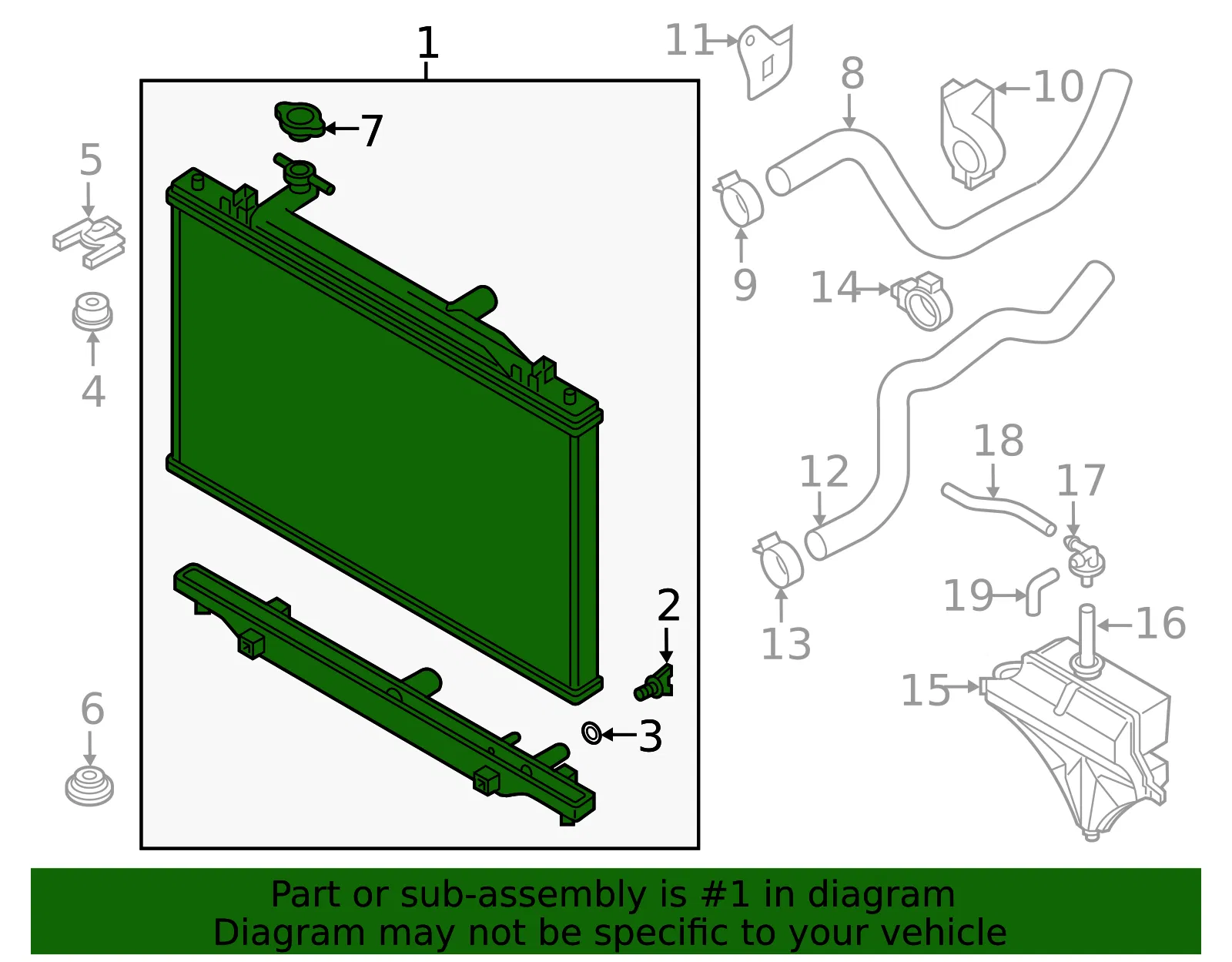 Radiator - Mazda (PXPV-15-200) - view 2