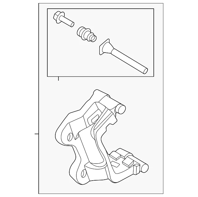 Caliper Mount - Ford (PZ1Z-2B511-A)