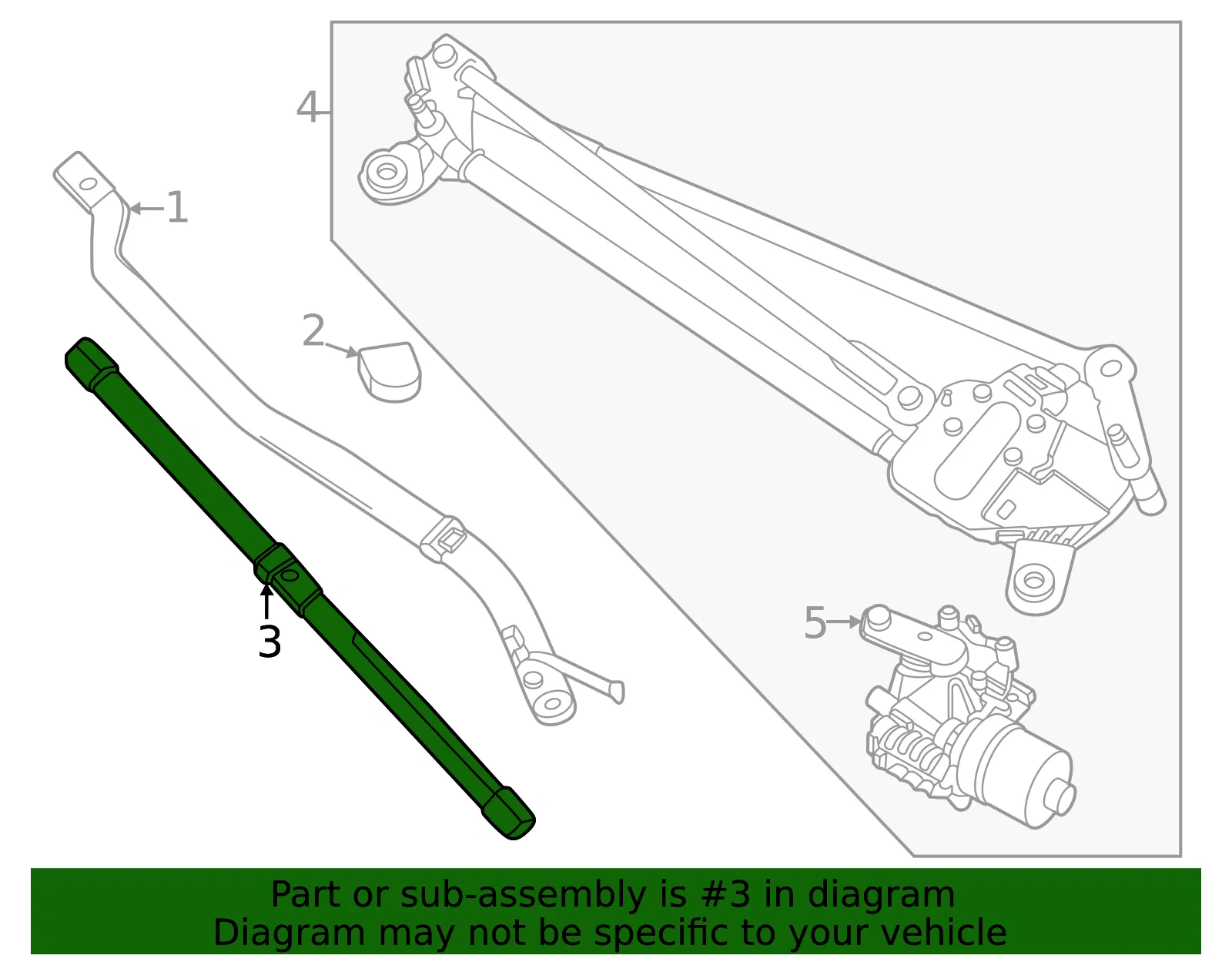 Blade Assembly Wiper - Ford (R2TZ-17528-G) - view 2