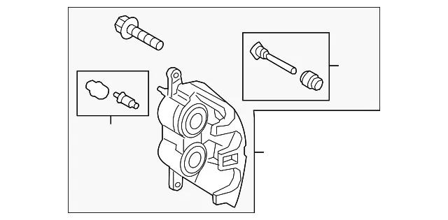 Disc Brake Caliper - Ford (RL1Z-2B121-B)