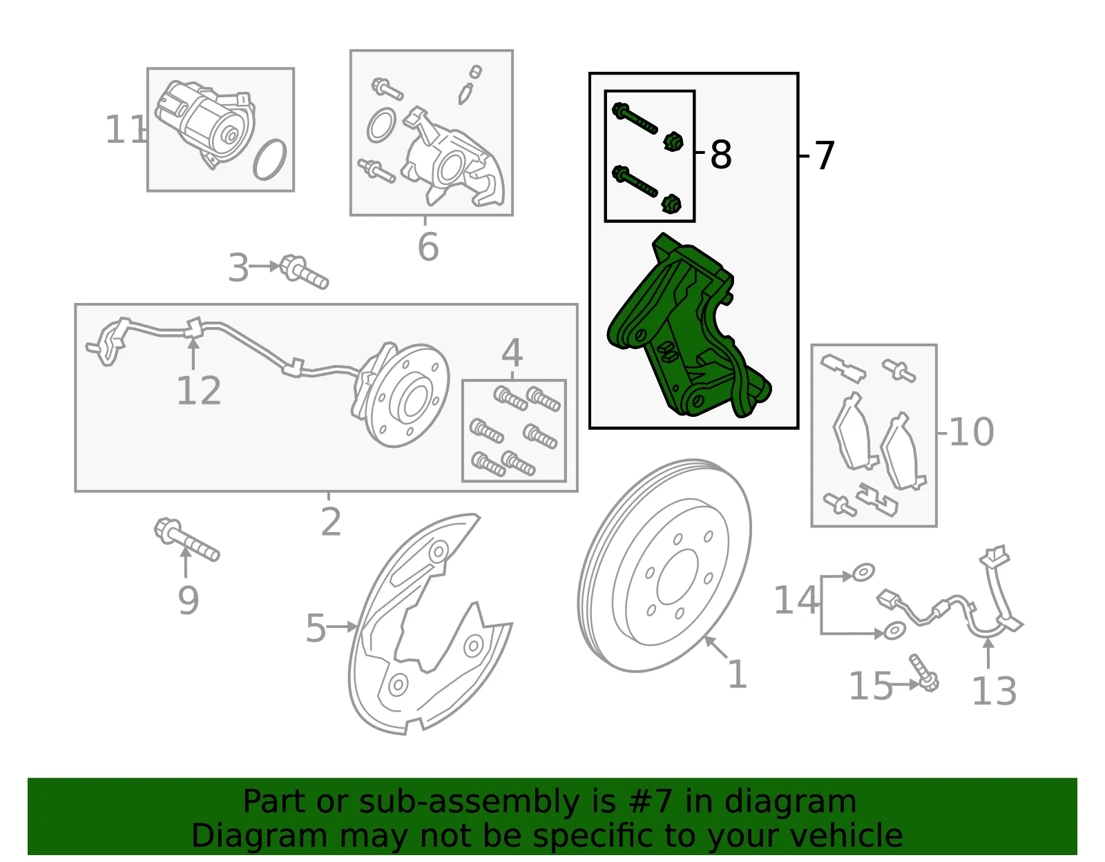 Disc Brake Caliper Bracket - Ford (RL1Z-2B511-F) - view 2