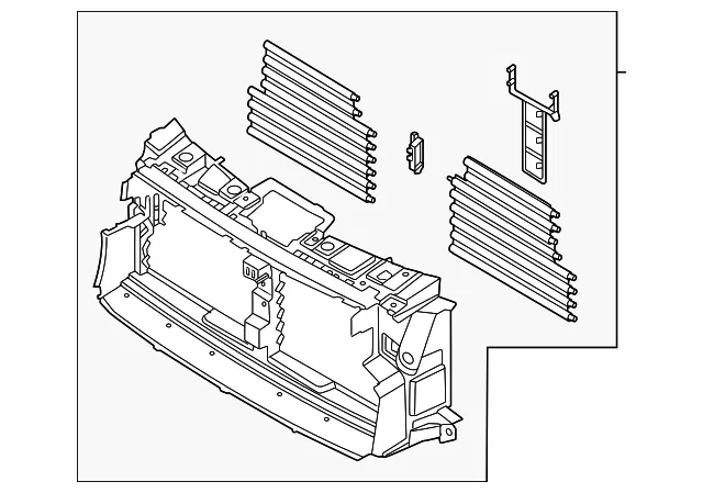 Radiator Shutter Assembly - Ford (RL7Z-8475-C)
